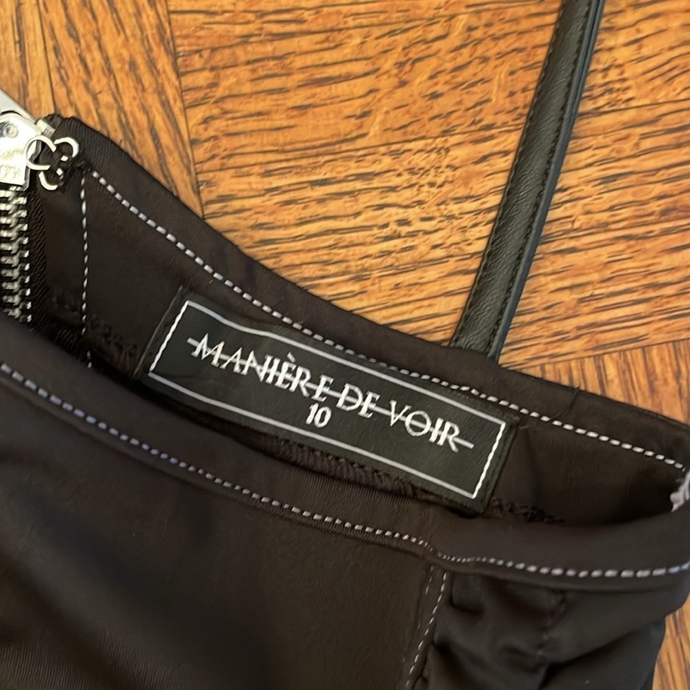 Maniere De Voir Black Bodysuit - Picture 3 of 5
